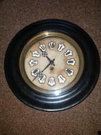 Schoolklok - hout/koper - 1850-1900 - antieke schoolklok, Antiek en Kunst, Antiek | Klokken