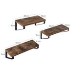 Vasagle industriele wandplank / boekenplank 3 Stuks rustiek, Huis en Inrichting, Woonaccessoires | Wandplanken en Boekenplanken