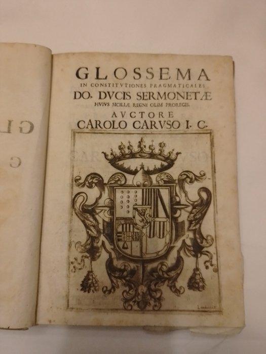 Carolo Carvso - Glossema - 1679, Antiek en Kunst, Antiek | Boeken en Bijbels