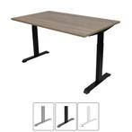 NIEUW Basic instelbaar bureau - kleur blad midden eiken, Huis en Inrichting, Bureaus, Ophalen of Verzenden, Nieuw