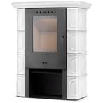 Houtkachel - staal met keramische tegels - 10kW - ivoor, Ophalen of Verzenden, Nieuw
