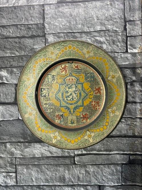 Bord - Authentiek Emaille Bord (1898-1923) – Je, Antiek en Kunst, Kunst | Designobjecten
