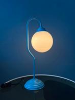 80s Blue Opaline Glass Table Lamp, Huis en Inrichting, Lampen | Tafellampen, Ophalen of Verzenden, Nieuw