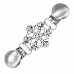 Fako Bijoux® - Vestsluiting - Vestclip - Sneeuwvlok -, Verzenden, Nieuw
