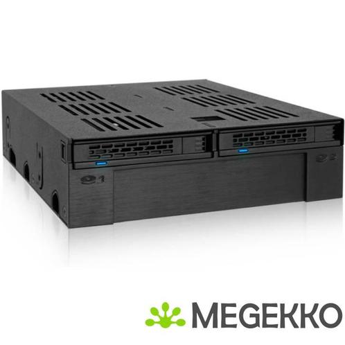 Icy Dock MB322SP-B 2x2,5  SATA mobile rack+3,5  SATA voor, Computers en Software, Harde schijven, Nieuw, Verzenden