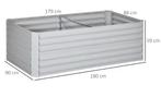 Stalen Plantenbak Verhoogd Bed 180x90x60cm Tuin en Balkon, Verzenden, Nieuw