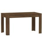 Eettafel 140cm Bruineiken - Retourdeal - 60% Korting!, Huis en Inrichting, Tafels | Eettafels, 100 tot 150 cm, Nieuw, Vier personen