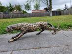 Beeld, XL Leopard 49cm - Metal - 0 cm - Metaal