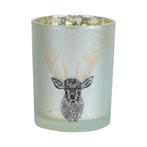 Theelichthouder hert gouden gewei medium 12cm, Huis en Inrichting, Verzenden, Nieuw