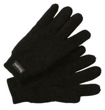 Boru dubbelgebeide handschoenen zwart Maat XL