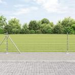vidaXL Veldhek 0,8x100 m verzinkte staal, Verzenden, Nieuw, IJzer