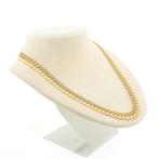 8 Krt. Collier met bolletjes schakel | 47 cm (ketting), Sieraden, Tassen en Uiterlijk, Antieke sieraden, Ophalen of Verzenden