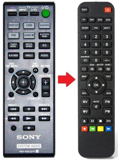 Sony RM-AMU214 afstandsbediening, Audio, Tv en Foto, Afstandsbedieningen, Verzenden