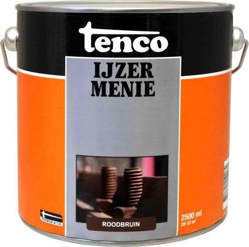 Tenco ijzermenie 2,5 liter, roodbruin, bus, Doe-het-zelf en Verbouw, Verf, Beits en Lak, Nieuw, Verzenden