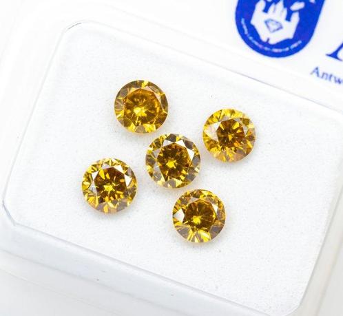 Zonder Minimumprijs - 5 pcs Diamant (Natuurlijk gekleurd) -, Sieraden, Tassen en Uiterlijk, Edelstenen