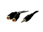 Origineel Bang & Olufsen® Mini Jack to 2 RCA female -adaptor, Audio, Tv en Foto, Audiokabels en Televisiekabels, Verzenden, Nieuw