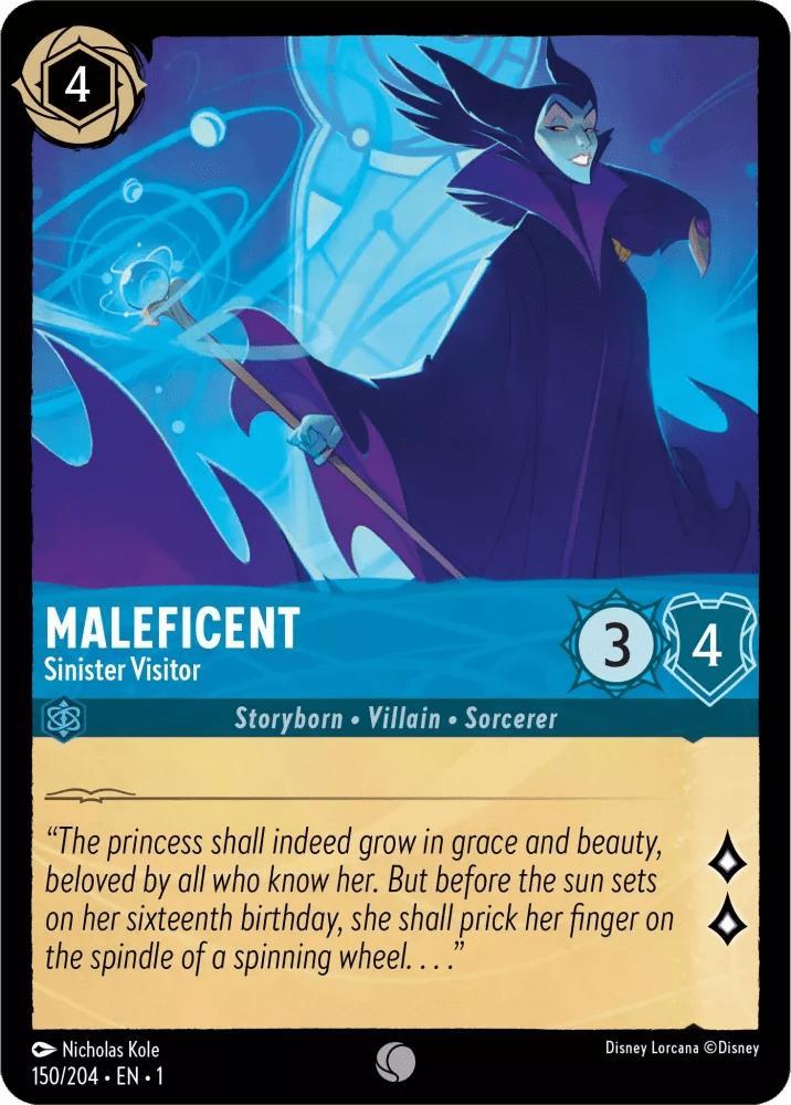 [150/204] - MALEFICENT - Sinister Visitor ENG FOIL [M/NM], Verzamelen, Disney, Ophalen of Verzenden