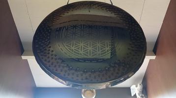 Gong - Fower of life spiegel-gong diverse maten, op=op beschikbaar voor biedingen