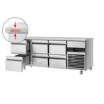 GGM Gastro | Koelwerkbank PREMIUM - 1865x700mm - met 6 laden, Verzenden, Nieuw in verpakking, RVS Meubilair