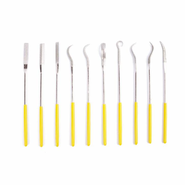 Benson 10-delige diamantvijlset - precisie - 140 mm - vee..., Doe-het-zelf en Verbouw, Gereedschap | Handgereedschap, Nieuw, Ophalen of Verzenden