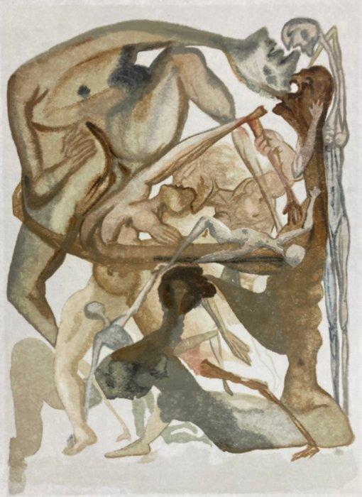 Salvador Dali (1904-1989) - In Dark Limbo - on Japon Nacré, Antiek en Kunst, Antiek | Overige Antiek