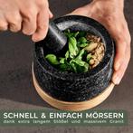 Vijzel met stamper - Kruidenstamper - Kruidenvermaler - Gran, Huis en Inrichting, Verzenden, Zo goed als nieuw