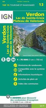 Wandelkaart Fietskaart 13 Verdon Lac de Sainte-Croix Top 75, Nieuw, Verzenden