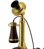 Franklin Mint - Analoge telefoon - 22 karaat goud verguld,, Antiek en Kunst