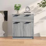 vidaXL Dressoir 60x30x70 cm bewerkt hout grijs sonoma eiken, Huis en Inrichting, Kasten | Dressoirs, Verzenden, Nieuw, 50 tot 100 cm