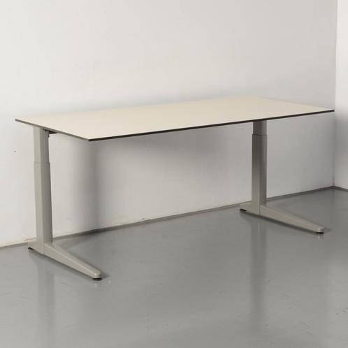 Ahrend Four Two bureau, creme gespikkeld blad, 160x80 cm,, Huis en Inrichting, Bureaus, Ophalen of Verzenden