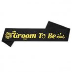Sjerp Groom to Be wit met zwarte letters, Verzenden, Nieuw, Feestartikel, Geboorte of Huwelijk