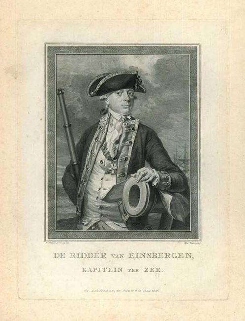 Portrait of Jan Hendrik van Kinsbergen, Antiek en Kunst, Kunst | Etsen en Gravures