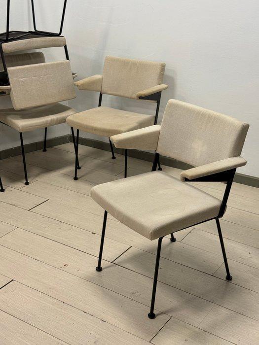 Gispen - André R. Cordemeyer - Stoel (6) - Textiel, IJzer, Antiek en Kunst, Antiek | Meubels | Stoelen en Banken