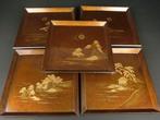 Wajimanuri  Wajima lacquerware - Dienblad (5) - Antieke