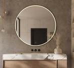 Fraaie ronde spiegel met mat zwart frame licht en verwarming, Huis en Inrichting, Overige typen, Nieuw, Minder dan 25 cm, Minder dan 100 cm