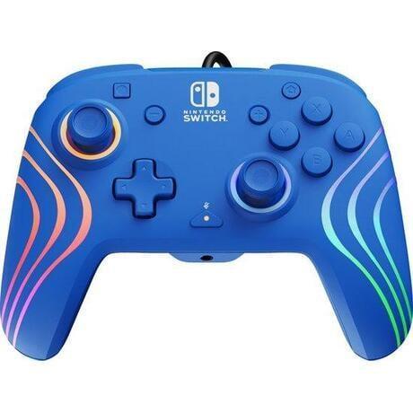 PDP Afterglow WAVE Controller Blauw (Switch Accessoires), Spelcomputers en Games, Spelcomputers | Nintendo Switch, Zo goed als nieuw