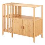 Commode Varanger 93,5x40x80 cm bamboe naturel [en.casa], Verzenden, Nieuw