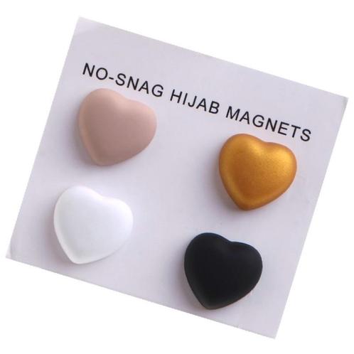 Fako Bijoux® - 4x Magnetische Broche Hart - Hoofddoek, Sieraden, Tassen en Uiterlijk, Broches, Verzenden