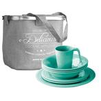 Scheepsservies Harmony Aqua Set 24-Delig, Nieuw, Ophalen of Verzenden