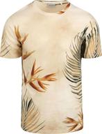 No-Excess T-Shirt Crewneck Print Ecru maat L Heren, Kleding | Heren, T-shirts, Maat 52/54 (L), Verzenden, Beige, Nieuw