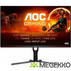 AOC GAMING U32G3X/BK 32  4K Ultra HD 144Hz IPS Monitor, Computers en Software, Monitoren, Verzenden, Nieuw, AOC