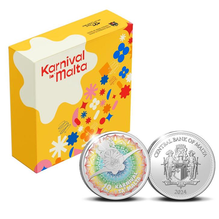 Malta 10 euro 2024 ‘Malta Carnaval’ Zilver Prooflike, Postzegels en Munten, Munten | Europa | Euromunten, Verzenden