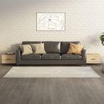 vidaXL Salontafel 2 st met metalen poten 50x50x40 cm sonoma, Huis en Inrichting, Tafels | Salontafels, 50 tot 100 cm, Verzenden