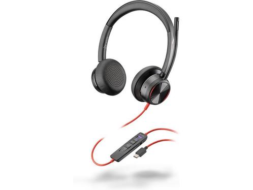 Poly Blackwire 8225 MS USB-C (Rood, Zwart), Huis en Inrichting, Woonaccessoires | Overige, Zo goed als nieuw, Verzenden