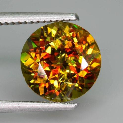 Zonder Minimumprijs Geel, Groen Titaniet - 4.41 ct -, Sieraden, Tassen en Uiterlijk, Edelstenen