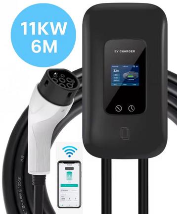 L6 PRO Laadpaal – Wallbox 3-fase | Type 2 | 6m Kabel | 11 beschikbaar voor biedingen