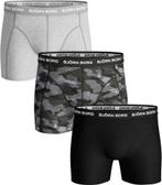 Bjorn Borg Boxers 3Pack Grijs Zwart maat S Heren, Kleding | Heren, Ondergoed, Verzenden, Grijs, Bjorn Borg, Boxer