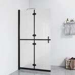 vidaXL Inloopdouchewand inklapbaar 80x190 cm ESG-glas mat, Doe-het-zelf en Verbouw, Sanitair, Verzenden, Nieuw