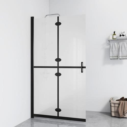vidaXL Inloopdouchewand inklapbaar 80x190 cm ESG-glas mat, Doe-het-zelf en Verbouw, Sanitair, Nieuw, Verzenden