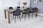 Eetkamerstoel - Inger - Zwart - Fluweel - Jörn, Huis en Inrichting, Stoelen, Verzenden, Nieuw
